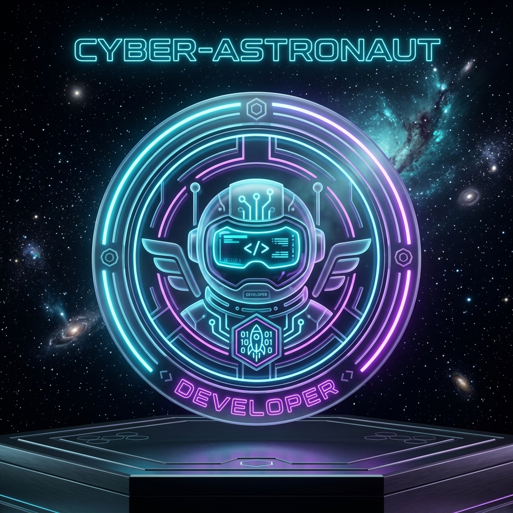 Antony Gilon Cyber Astronaut Emblem
